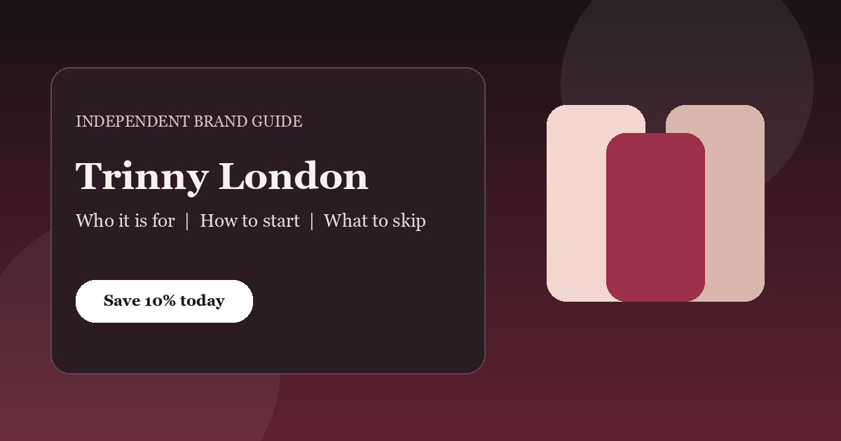 Trinny London independent brand guide cover